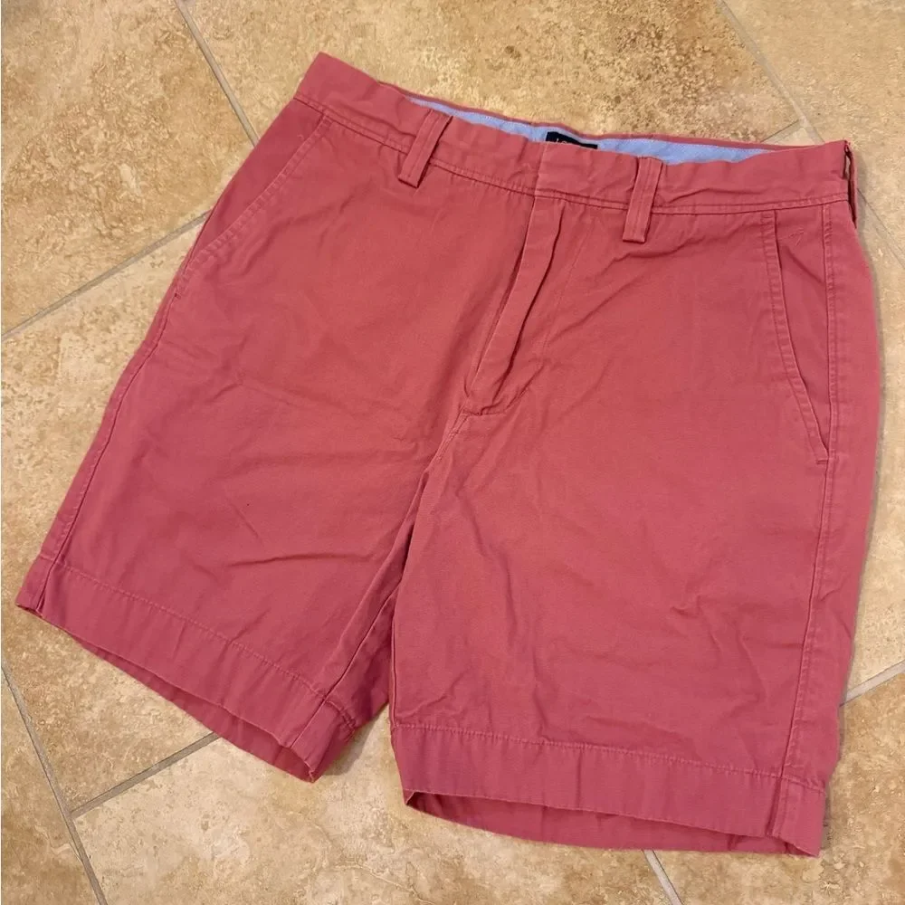 J. Crew Men's 28W Cotton Chino Shorts in Dusty Rose